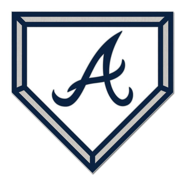 Wholesale-Atlanta Braves HOME PLATE Collector Enamel Pin Jewelry Card