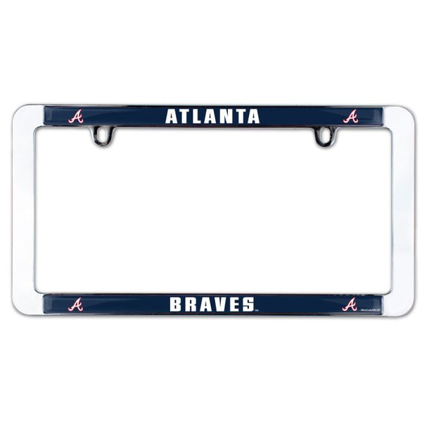 Wholesale-Atlanta Braves Lic Plt Frame Metal Thin Rim Value