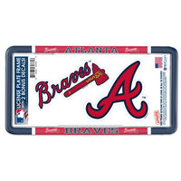 Wholesale-Atlanta Braves License Plate Thin Frame - Plastic w/Decal