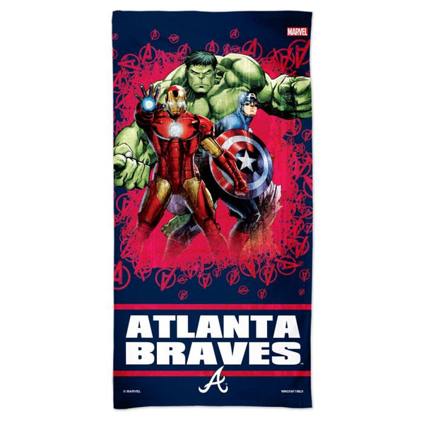 Wholesale-Atlanta Braves / Marvel (c) 2021 MARVEL Spectra Beach Towel 30" x 60"