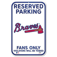 Wholesale-Atlanta Braves Reserved Parking Plastic Sign 11" x 17"