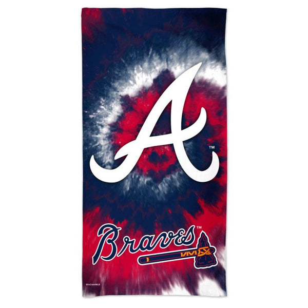 Wholesale-Atlanta Braves TDYE Spectra Beach Towel 30" x 60"
