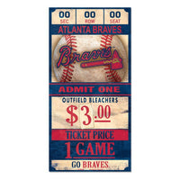 Wholesale-Atlanta Braves Wood Sign 6x12 3/8" thick