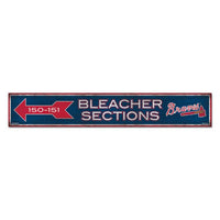 Wholesale-Atlanta Braves Wood Sign 6"x36" 3/8" thick