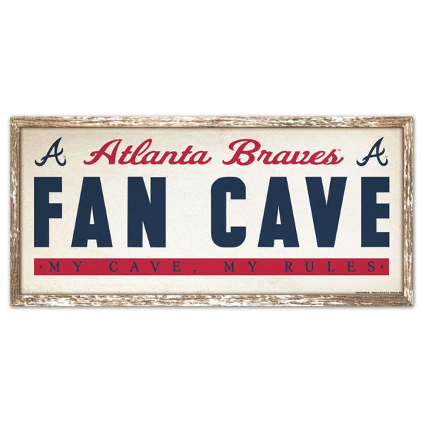 Wholesale-Atlanta Braves Wood Sign 8" x 17"