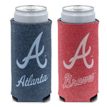Wholesale-Atlanta Braves colored heather 12 oz Slim Can Cooler