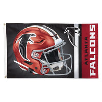 Wholesale-Atlanta Falcons Alternate Helmet Flag - Deluxe 3' X 5'