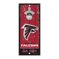 Wholesale-Atlanta Falcons Bottle Opener Sign 5x11