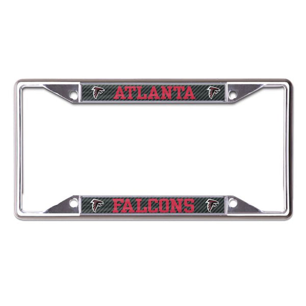 Wholesale-Atlanta Falcons CARBON Lic Plt Frame S/L Printed