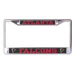 Wholesale-Atlanta Falcons CARBON Lic Plt Frame S/L Printed