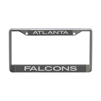 Wholesale-Atlanta Falcons CARBON Lic Plt Frame S/L Printed