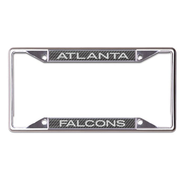 Wholesale-Atlanta Falcons CARBON Lic Plt Frame S/L Printed