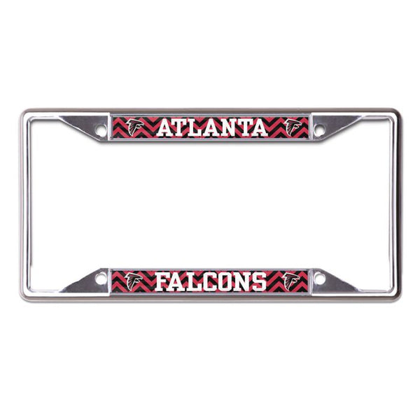 Wholesale-Atlanta Falcons CHEVRON Lic Plt Frame S/S Printed