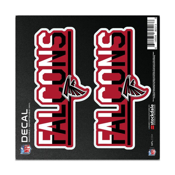 Wholesale-Atlanta Falcons COLOR DUO All Surface Decal 6" x 6"