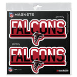 Wholesale-Atlanta Falcons COLOR DUO Outdoor Magnets 6" x 6"