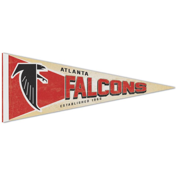 Wholesale-Atlanta Falcons / Classic Logo RETRO Premium Pennant 12" x 30"