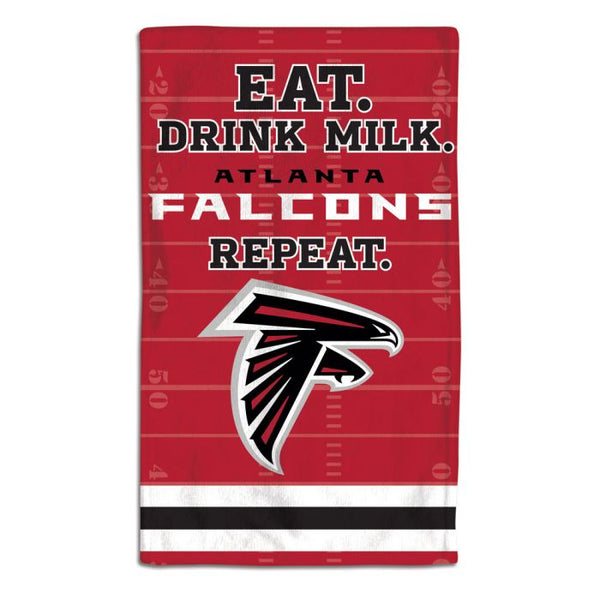 Wholesale-Atlanta Falcons EAT Burp Cloth 10" x 17"