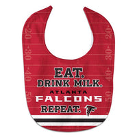 Wholesale-Atlanta Falcons Eat Drink Milk All Pro Baby Bib