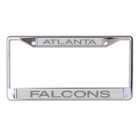 Wholesale-Atlanta Falcons FROSTED Lic Plt Frame S/L Printed