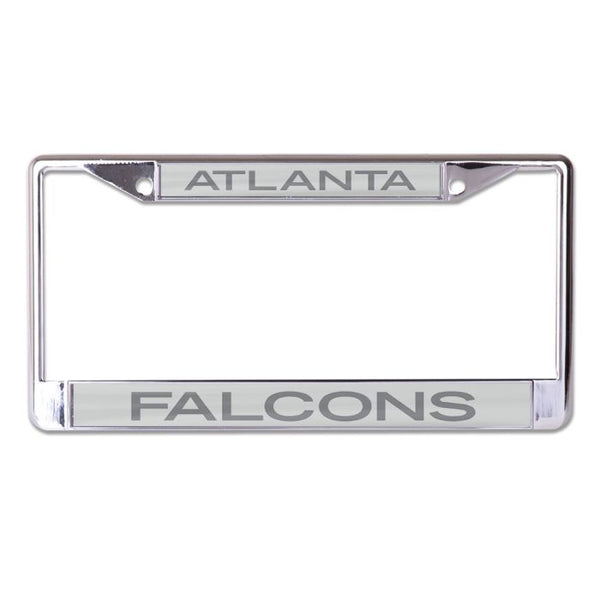 Wholesale-Atlanta Falcons FROSTED Lic Plt Frame S/L Printed