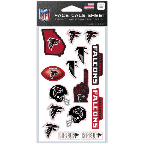 Wholesale-Atlanta Falcons Face Cals 4" x 7"