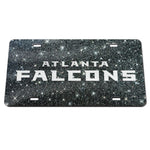 Wholesale-Atlanta Falcons GLITTER BACKGROUND Acrylic Classic License Plates