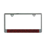 Wholesale-Atlanta Falcons GLITTER BACKGROUND Lic Plate Frame B/O Printed