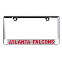 Wholesale-Atlanta Falcons GLITTER BACKGROUND Lic Plt Frame B/O Metallic