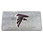 Wholesale-Atlanta Falcons GLITTER BACKGROUND Specialty Acrylic License Plate