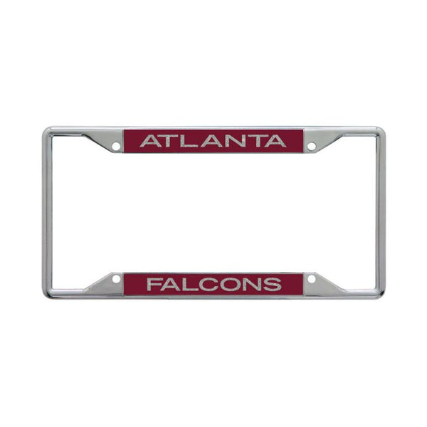 Wholesale-Atlanta Falcons GLITTER LETTERS Lic Plt Frame S/L Printed