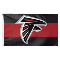 Wholesale-Atlanta Falcons Horiz. Stripes Flag - Deluxe 3' X 5'