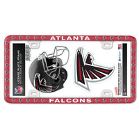 Wholesale-Atlanta Falcons License Plate Thin Frame - Plastic w/Decal