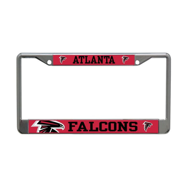 Wholesale-Atlanta Falcons MEGA Lic Plt Frame S/L Printed