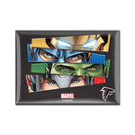 Wholesale-Atlanta Falcons / Marvel (C) 2021 Marvel Metal Magnet 2.5" x 3.5"