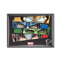 Wholesale-Atlanta Falcons / Marvel (C) 2021 Marvel Metal Magnet 2.5" x 3.5"