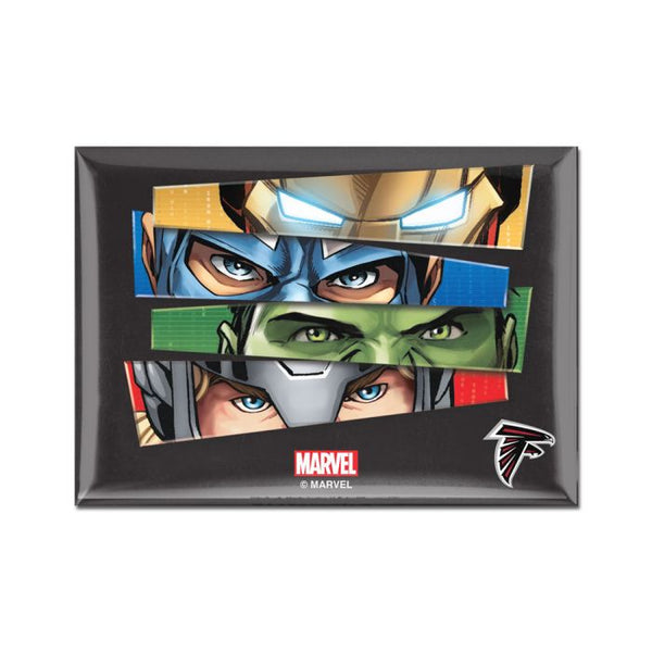 Wholesale-Atlanta Falcons / Marvel (C) 2021 Marvel Metal Magnet 2.5" x 3.5"