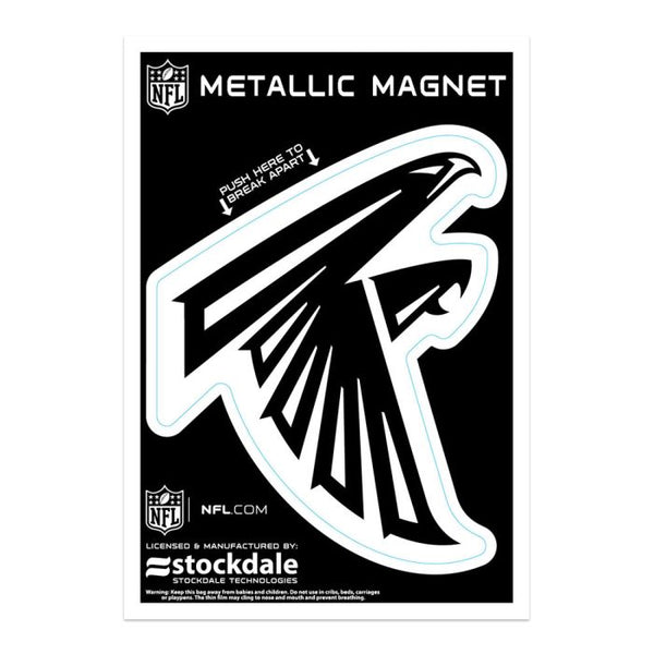 Wholesale-Atlanta Falcons Metallic Magnets 3" x 5"