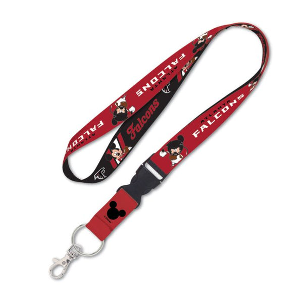 Wholesale-Atlanta Falcons Mickey Mouse Lanyard w/detachable buckle 1"