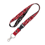 Wholesale-Atlanta Falcons Scatterprint Lanyard w/detachable buckle 1"