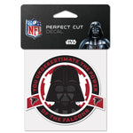 Wholesale-Atlanta Falcons / Star Wars Vader Perfect Cut Color Decal 4" x 4"