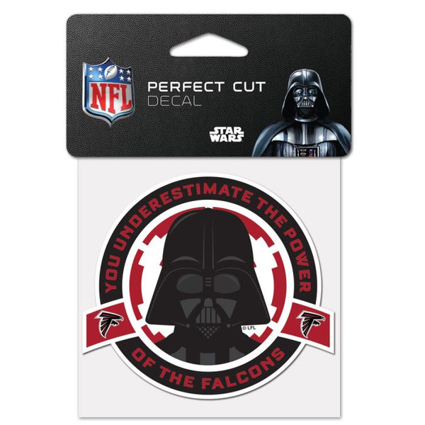 Wholesale-Atlanta Falcons / Star Wars Vader Perfect Cut Color Decal 4" x 4"