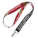 Wholesale-Atlanta Falcons / Star Wars Yoda &amp; Vader Lanyard 1"