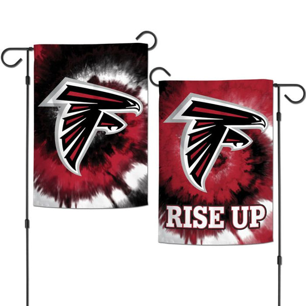 Wholesale-Atlanta Falcons Tie Dye Garden Flags 2 sided 12.5" x 18"