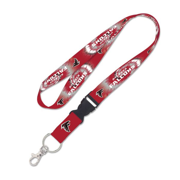 Wholesale-Atlanta Falcons Tie Dye Lanyard w/detachable buckle 1"