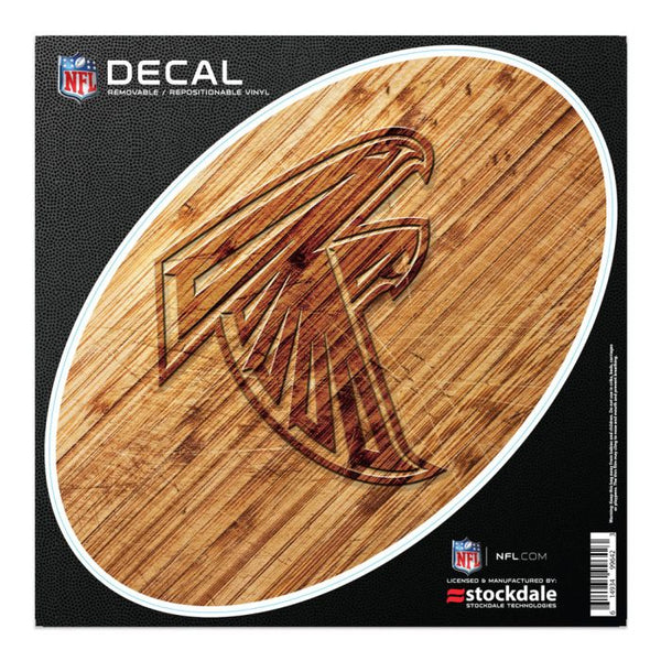 Wholesale-Atlanta Falcons WOOD All Surface Decal 6" x 6"