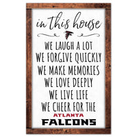 Wholesale-Atlanta Falcons Wood Sign 11" x 17" 1/4" thick