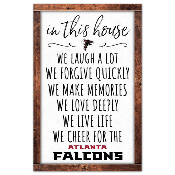 Wholesale-Atlanta Falcons Wood Sign 11" x 17" 1/4" thick