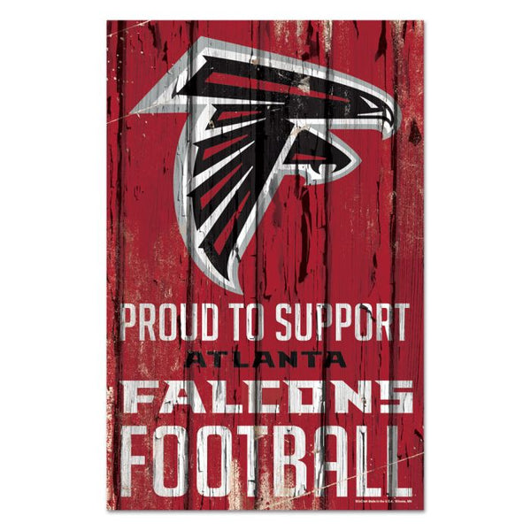 Wholesale-Atlanta Falcons Wood Sign 11" x 17" 1/4" thick