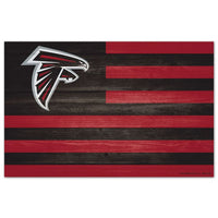 Wholesale-Atlanta Falcons Wood Sign 11" x 17" 1/4" thick