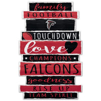 Wholesale-Atlanta Falcons Wood Sign 11" x 17" 1/4" thick